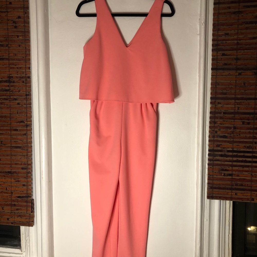 Pink jumpsuit from Bloomingdales